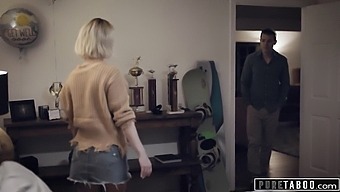 Injured Teen Receives Assistance From Big-Busted Stepmom In Forbidden Encounter