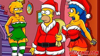 A Kind Man Donates His Wife To The Needy On Christmas Day In A Simpsons Hentai Video