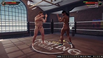 Ethan Takes On Dela In A Steamy 3d Fight (Nude Wrestling)