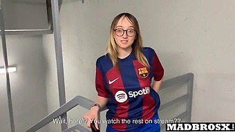 Psg Fans Have Unprotected Anal Sex With A Barcelona Supporter In The Stadium Corridors