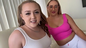 Big-Breasted Step Sisters Indulge In Steamy Roleplay And Creampie ~ Eva Nyx And Brookie Blair